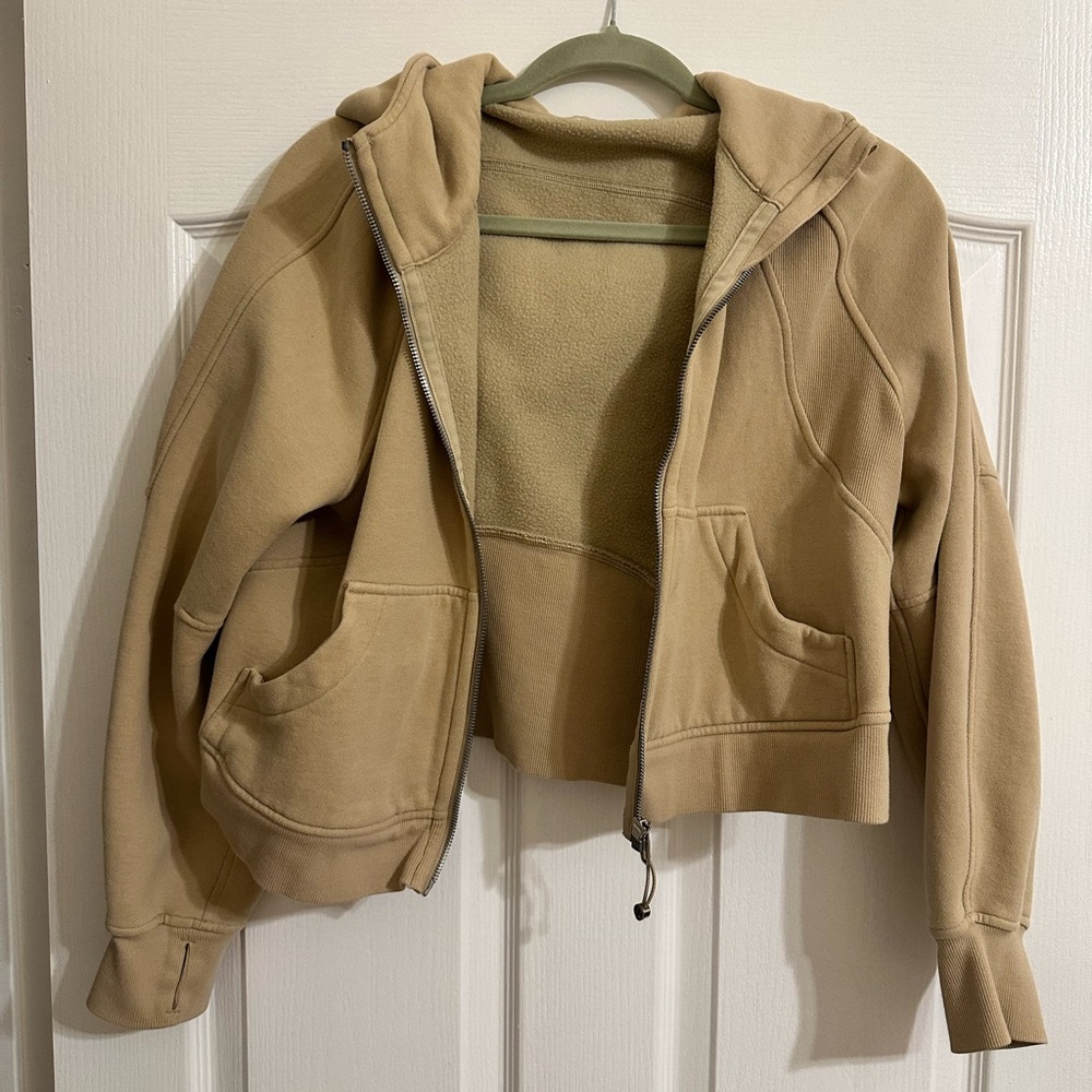 Lululemon Tan Scuba Oversized Hoodie